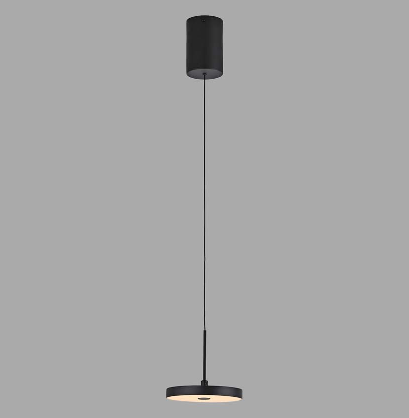 Suspension Easy Lift - Noir - Ø15,2cm - Dimmable - 1x6,8W - 3000K