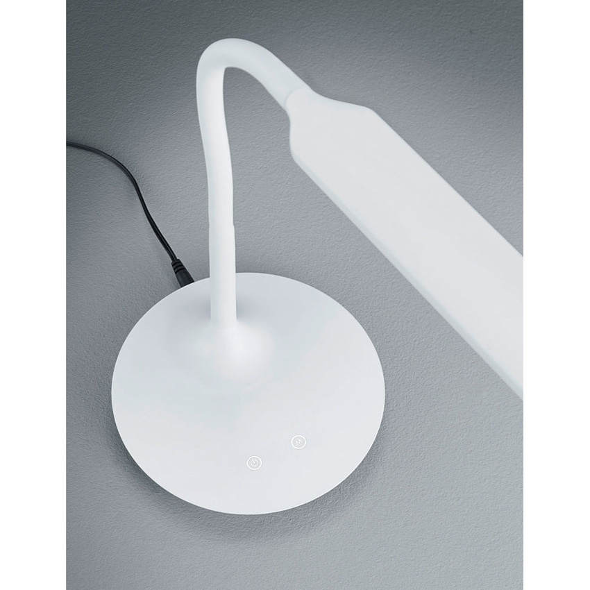 Lampe de bureau - blanc - 40x16,4x41cm - dimmable - LED - 1x5W - 3000/4000/5000K - commande tactile