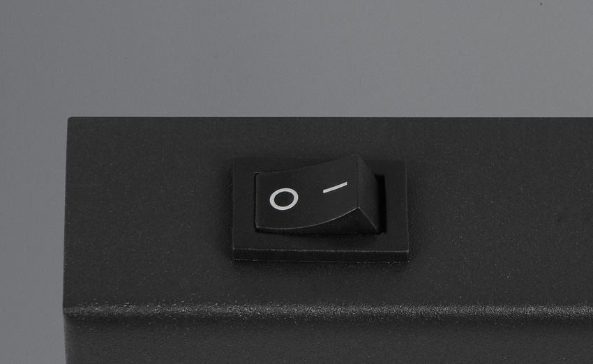 Spot en saillie - noir mat - 12x6x14cm - dimmable - GU10/MR11 - 1x5W