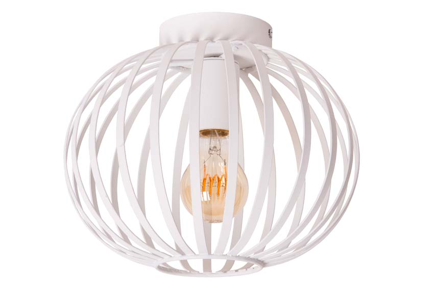 Plafonnière Maxima - wit - Ø25cm - dimbaar - 1xE27 - 60W
