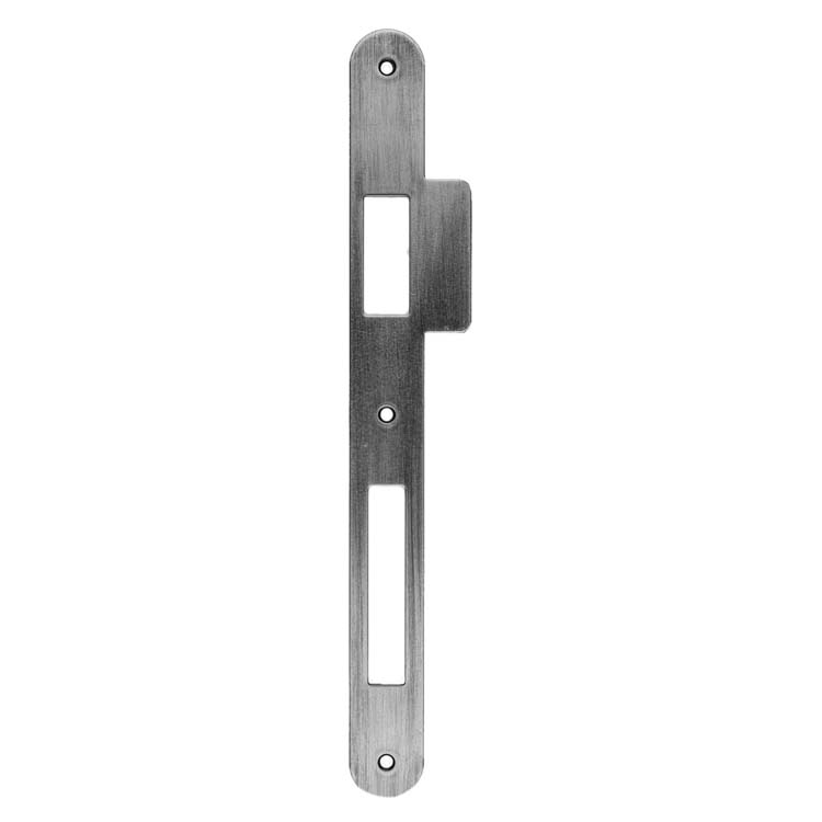 Tegenplaat rond voor slot AGB .oud zilver / carb bll
