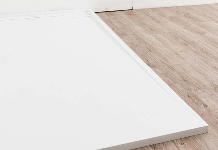 Receveur de douche Moana SMC blanc mat aspect ardoise 160x90cm