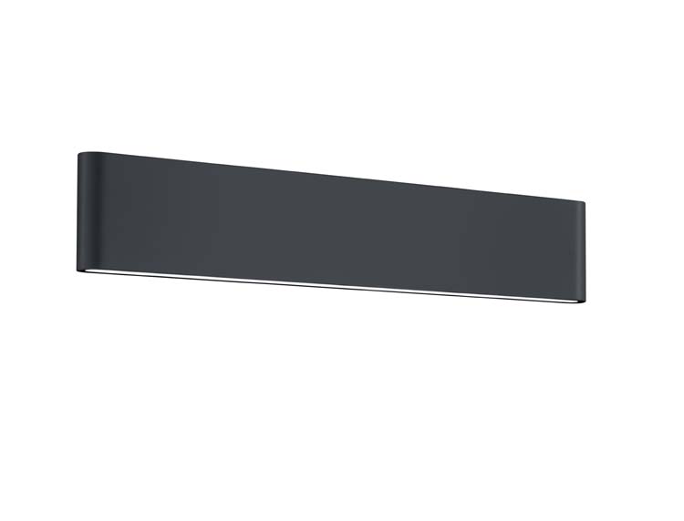 Applique murale antracite incl. 2x 8W LED/ 3000K/ 2x800LM L46,5cm