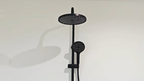 Colonne de baignoire et douche Vicente thermostatique noir mat