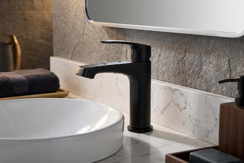 Lavabokraan Stijn zwart