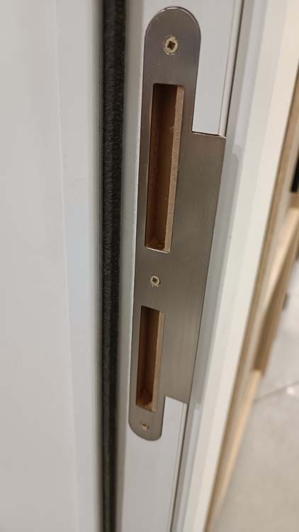 Complete binnendeur Palladium wit 1R helder glas 83x201,5cm omkeerbaar + deurkast 20cm