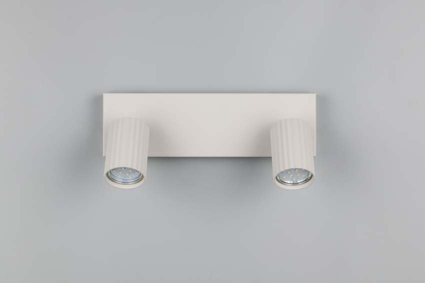 Spot en saillie - Gris - 30x9x14,5cm - Dimmable - GU10 - 2x10W