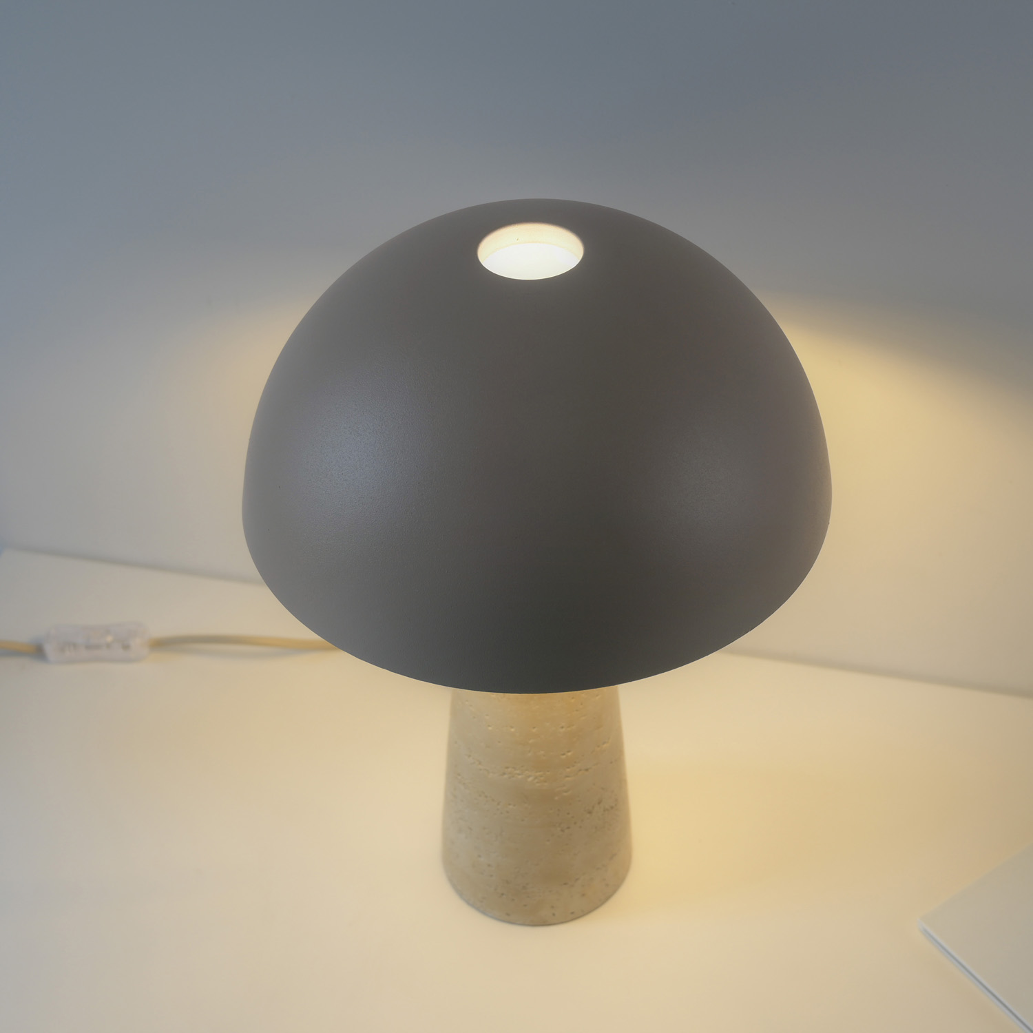 Lampe de table - sable - Ø25cm - 1xE27 - 15W max. - ampoule non inclus