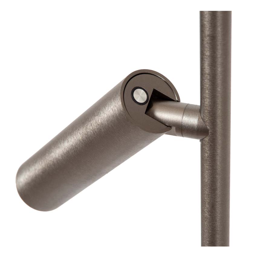 Lucide Premium Applause - Lampadaire - Ø33cm - LED dimmable - CCT - 2700K/4000K - Fer gris