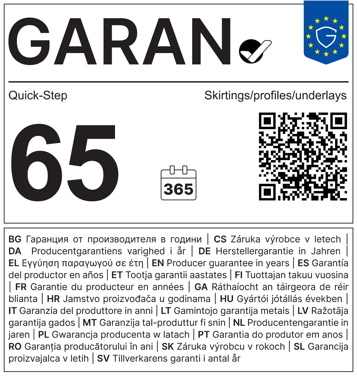 Kwadrant Quick-Step 17 x 17 x 2400 mm Romantisch