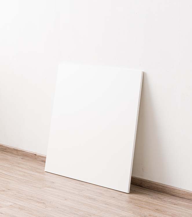 Paroi latérale pour îlot de cuisine Plenti blanc 87,5x88cm