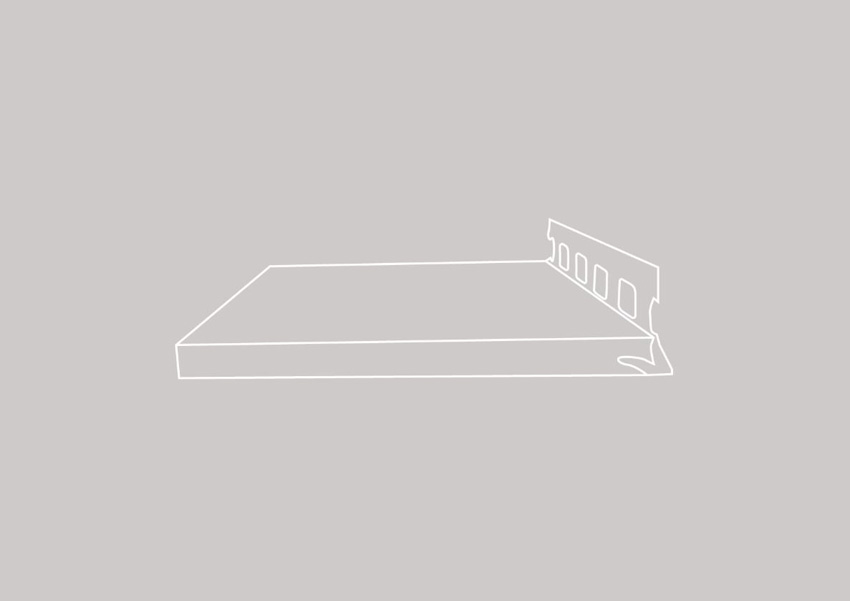 Afwerkingsprofiel gipsplaat Xinnix 208,8x14x0,95cm set voor 1 deur