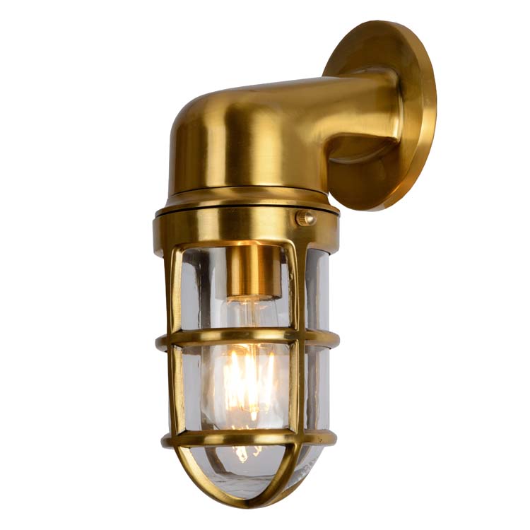 DUDLEY Buiten Wandlamp Down IP44 E27/60W Mat goud