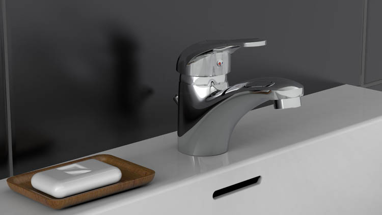 Wastafelkraan Carlo chroom