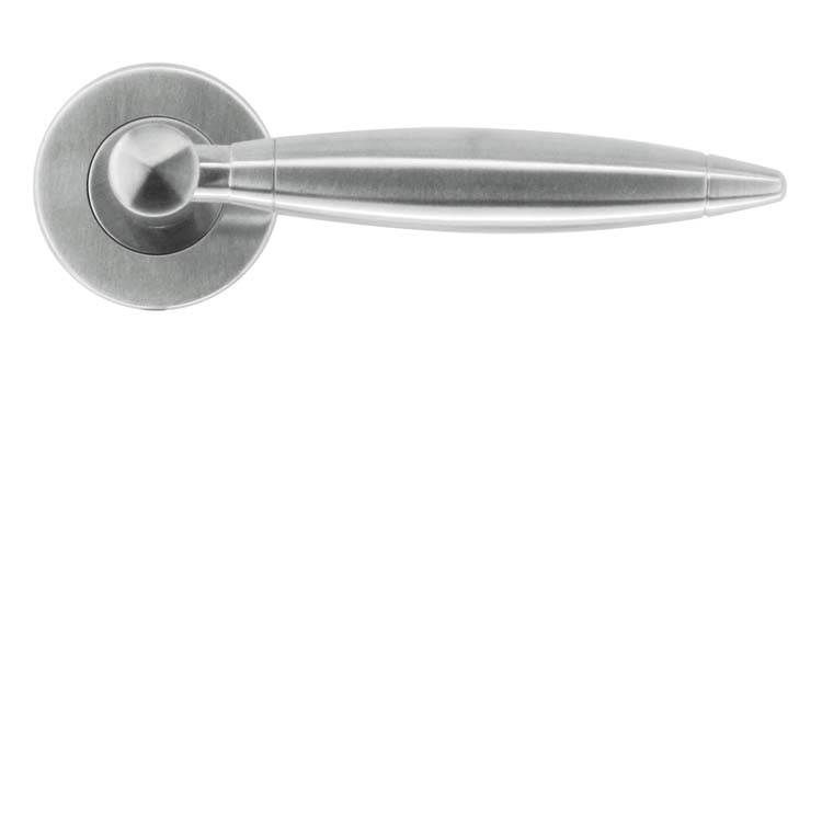 Poignée de porte pro salerno inox plus sans rosace