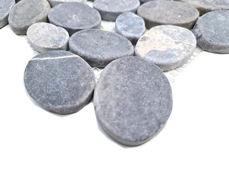 Mosaïque Pebble Ash Grey mat 30,5x30,5cm