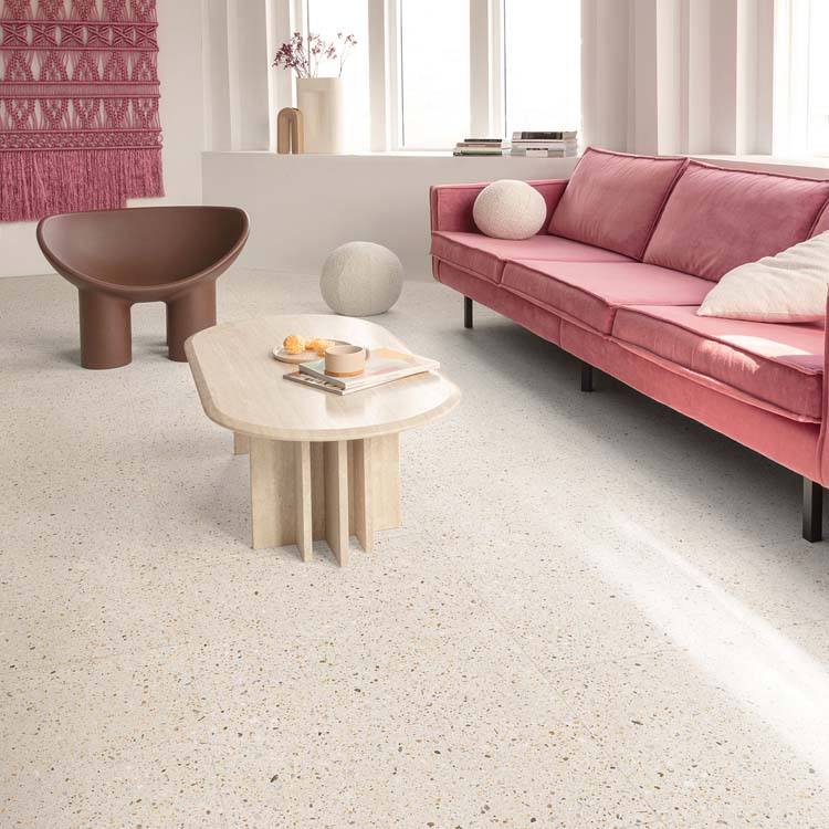 Sol vinyle Floorify Piccolo dalle 4,5mm beige 90x60cm