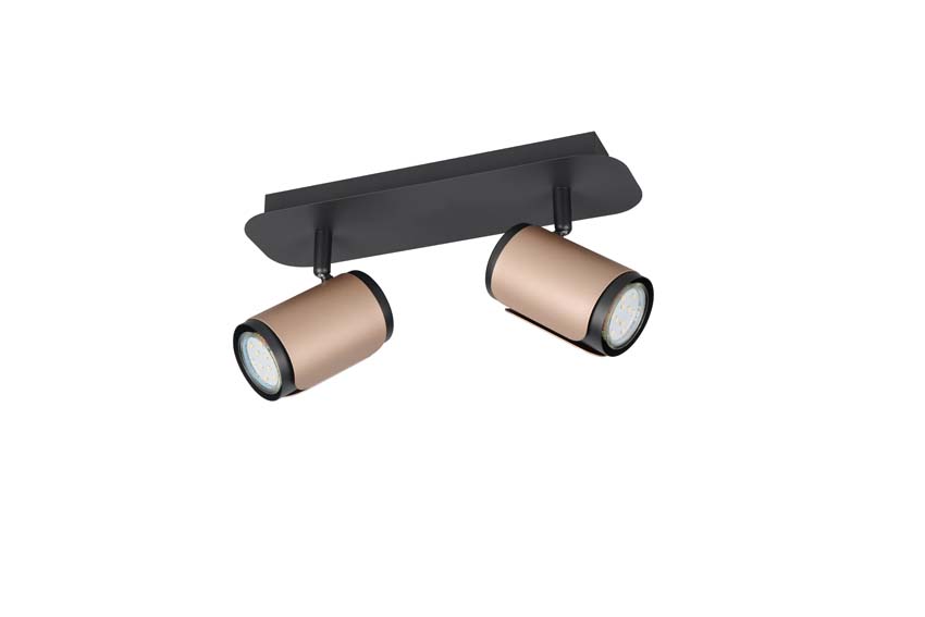 Spot en saillie - Brun café - 30x12x16cm - Dimmable - GU10 - 2x10W