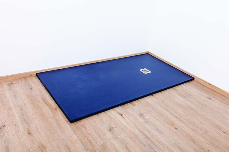 Douchebak Minimalism composiet met gelcoat grafiet 180x90cm