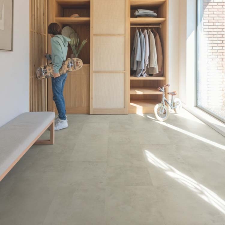 Laminaat Quick-step Muse waterproof 8mm - Grijs beton
