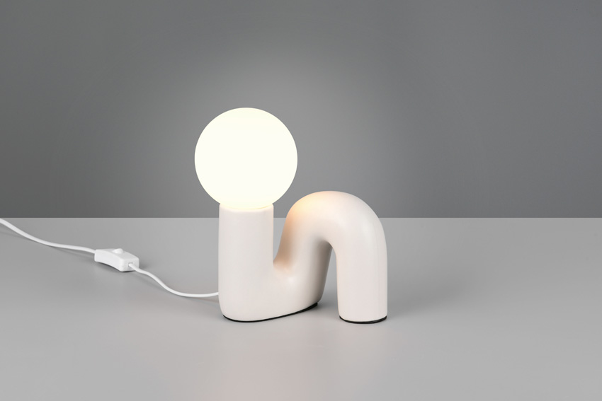 Lampe de table Quinn - blanc - H21,5cm - G9 - 1x5W - ampoule excl.