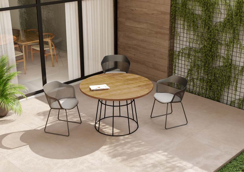 Carrelage de sol et mural Pedro gris 80x80cm