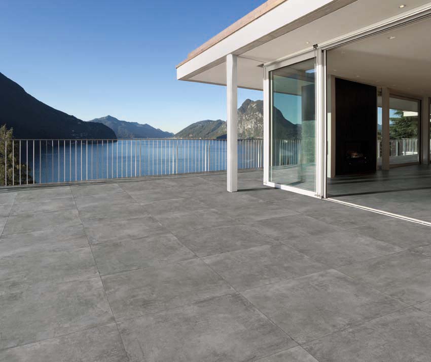 Vloer- en wandtegel Venlo antraciet 90x90cm