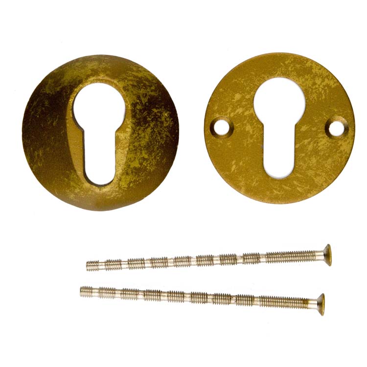 Plaque cylindre de sécurité pro vieux jaune .8mm