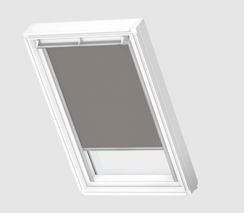 Rolgordijn Velux verduisterend handbediend grijs FK06 0705S