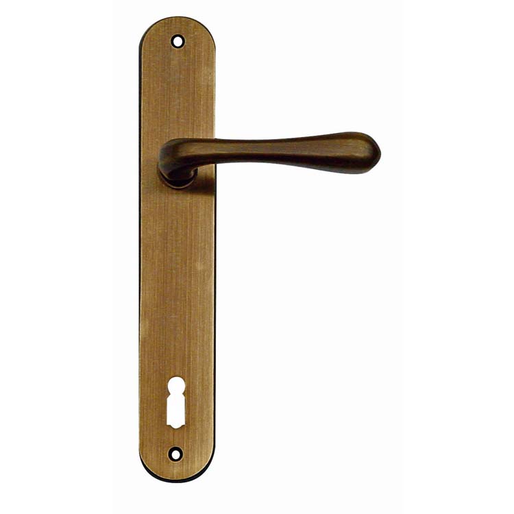 Poignée de porte pro alba plaque bronze