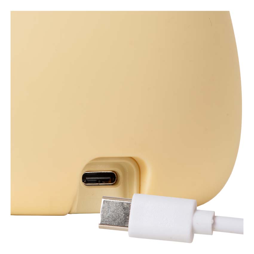 Lucide Essential Pincha Bear - Lampe de table rechargeable pour enfants - Batterie - LED 3 niveaux dimmable - 1x0,5W 2100K - RGB - Brun