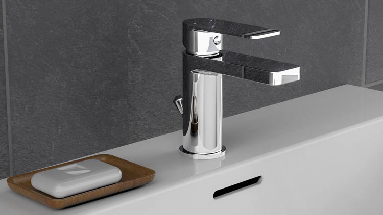 Robinet de lavabo Danthe 12,80cm chrome Robinet de lavabo Danthe 12,80cm chrome