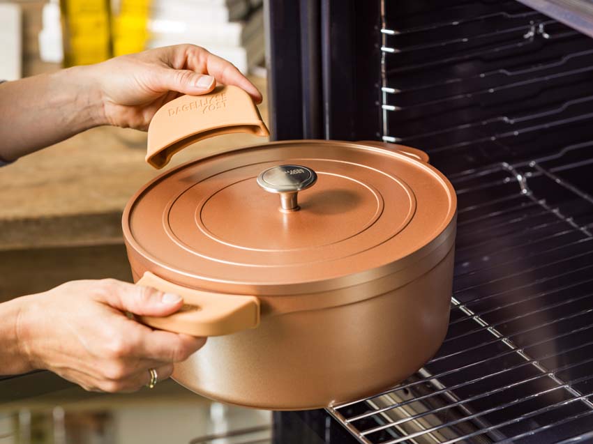 Stoofpot met deksel Dagelijkse Kost Proline koper Ø26cm keramische antikleef