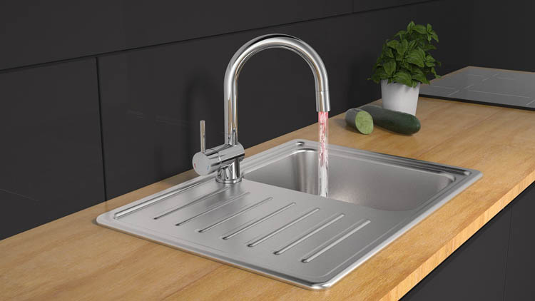 Robinet de cuisine Sterre Led chrome