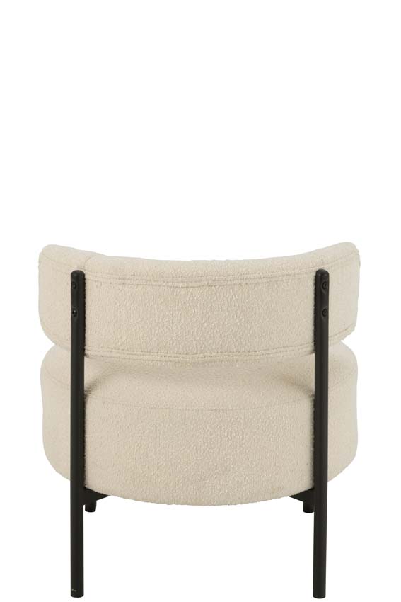 Fauteuil lounge Boucle blanc Fauteuil lounge Boucle blanc