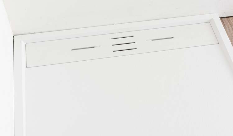 Douchebak Moana SMC mat wit leisteenlook 90x90cm