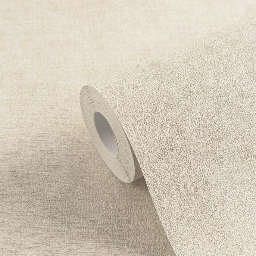 Vinyl op vliesbehang uni ruit lichtgrijs/beige 0,53x10m
