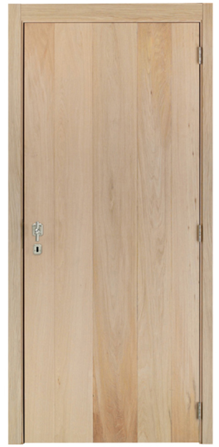 Porte intérieure complète chêne plaqué 201,5x78cm robusto réversible + châssis 16,5cm