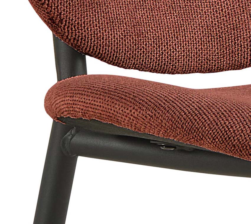 Chaise de salle à manger Richard terracotta