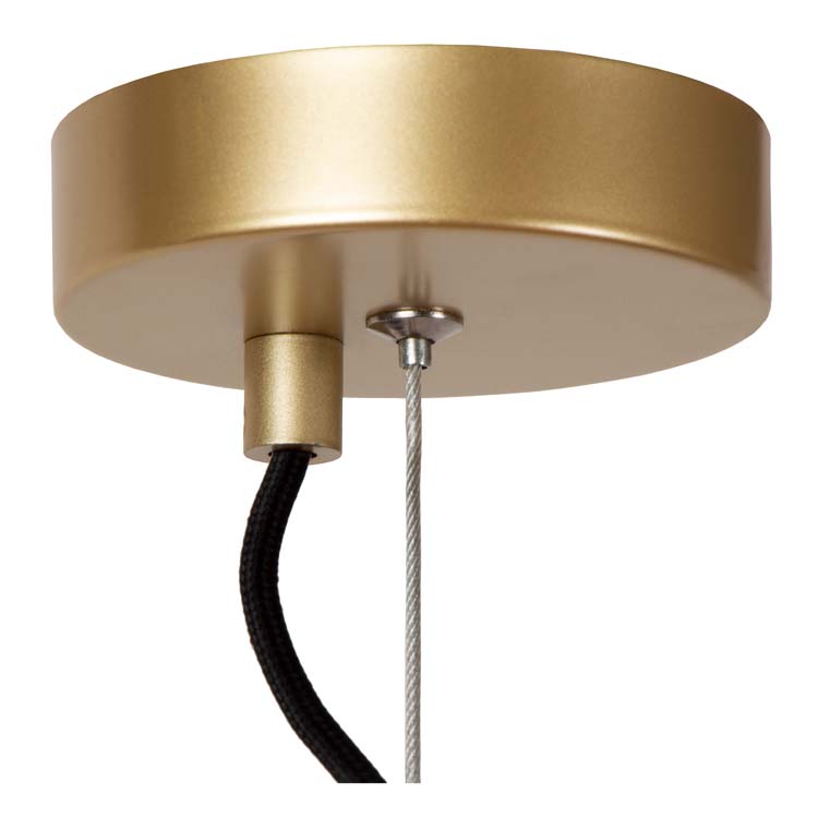 Lucide HANNELORE - Suspension - Ø 40 cm - 1xE27 - Or Mat / Laiton