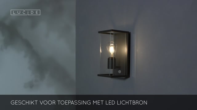 CLAIRE - Applique murale Extérieur - E27 - IP54 - Anthracite