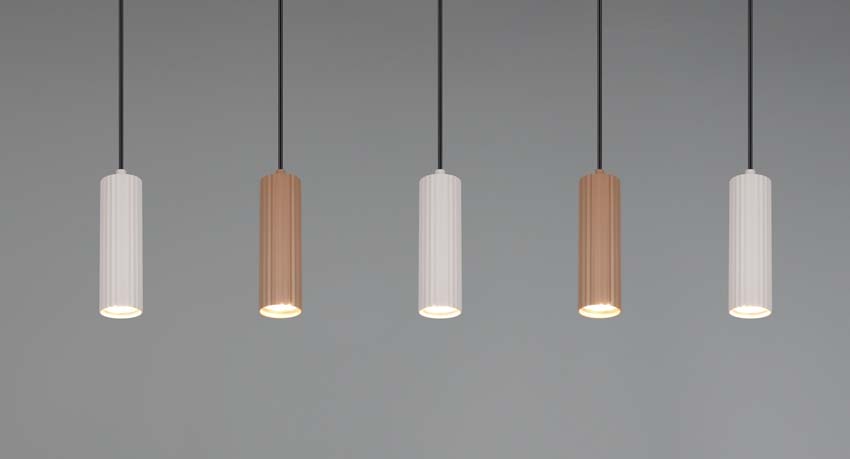 Suspension - Café - 85x9x150cm - Dimmable - GU10 - 5x10W