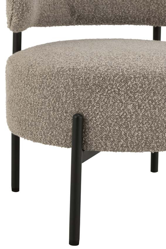 Fauteuil lounge Boucle gris Fauteuil lounge Boucle gris