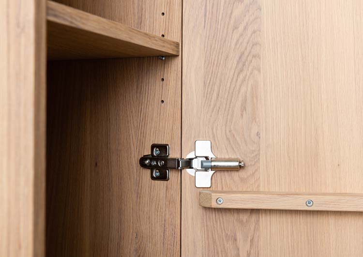 Kolomkast Fiori eik hangend 170x35x32cm