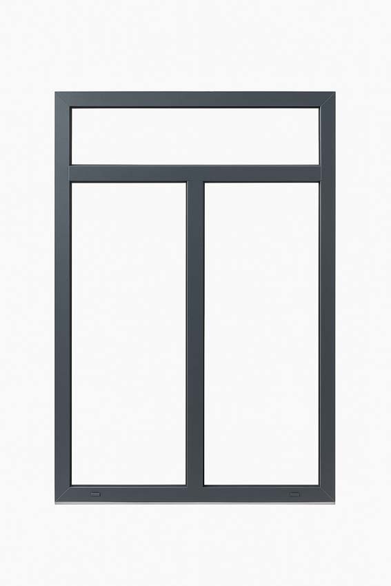 Châssis fixe+imposte+imposte G atérale pvc Deceun Elegant Inf. anthra