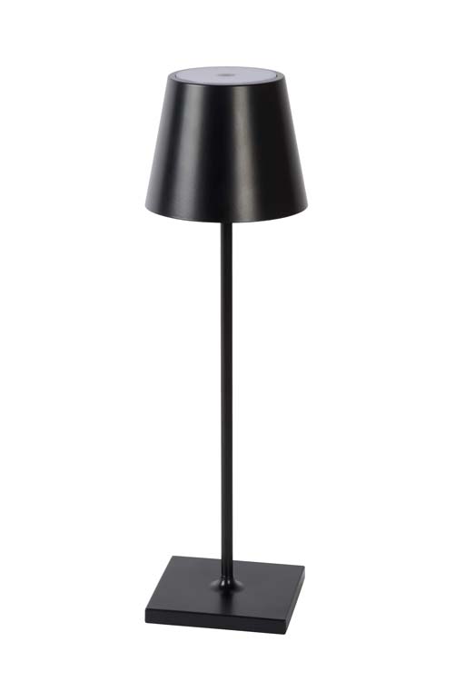 Lampe de table extérieure - noir - LED - 2,2W - 3000K - IP54 - 3StepDim - rechargeable