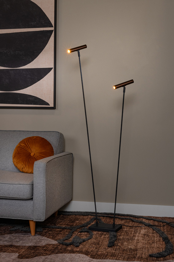 Vloerlamp - 2xG9 - Koffie