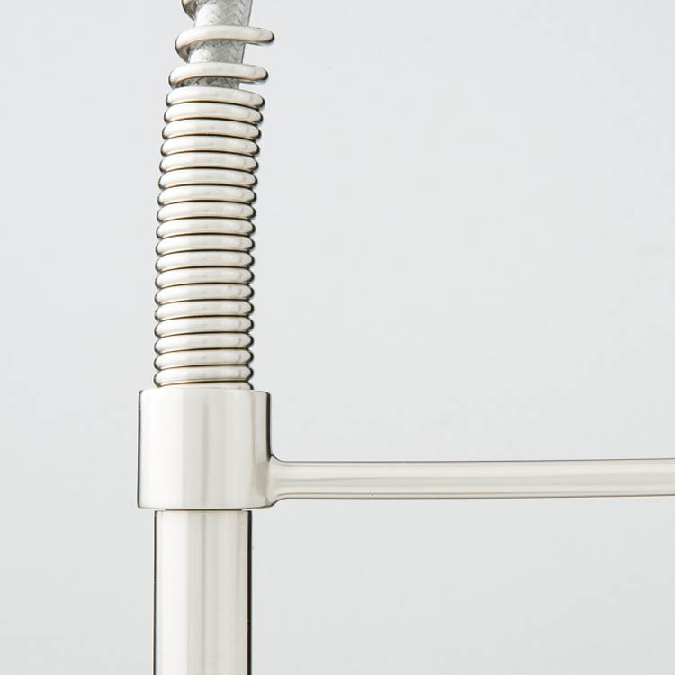 Keukenkraan Charlotte inox-look spiraalveer