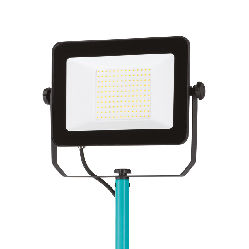 Straler op voet - zwart/turquoise - 75x68,5x200cm - LED - 1x100W - 4000K - 11200lm - IP65