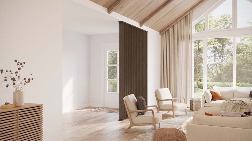 Roomdivider Line up Separo Maestro donkerbruin 12x277x3,6cm
